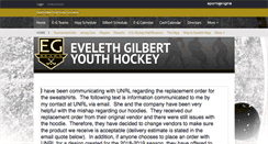 Desktop Screenshot of evelethyouthhockey.com